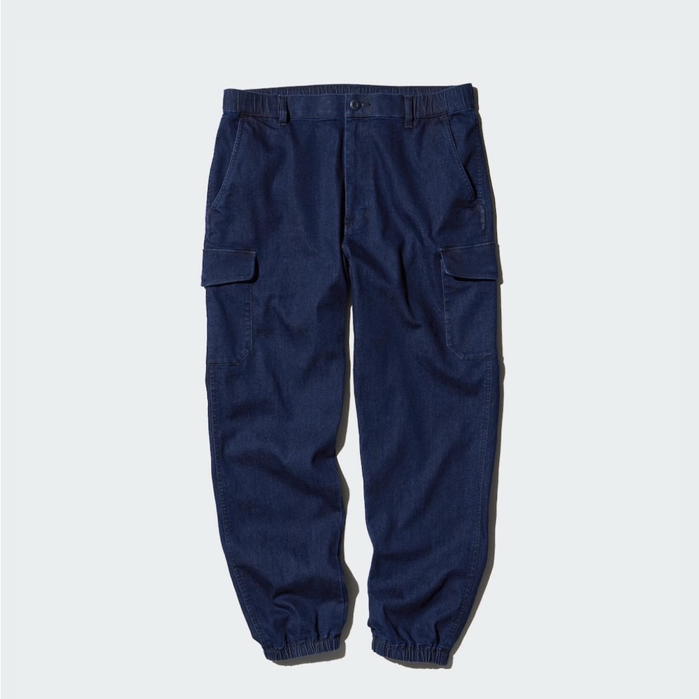 Uniqlo Denim Cargo Joggers XL (NWT)